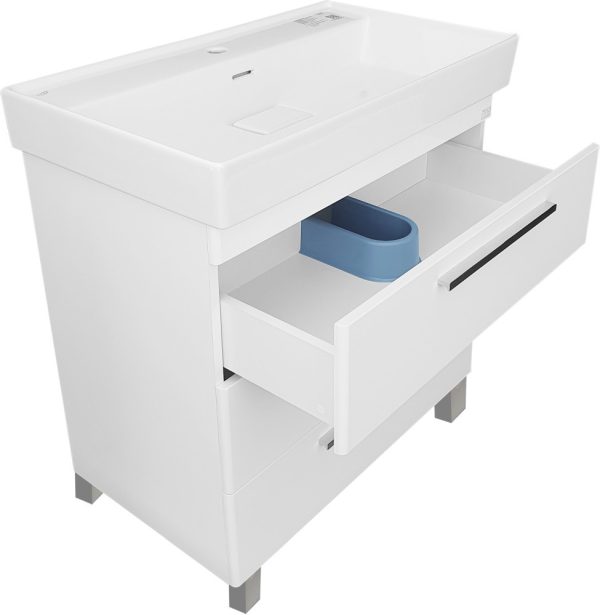 TMP TRIO lábon álló fürdőszobabútor CeraStyle SHARP - 37500 mosdóval - 100 x 48 cm - Image 3