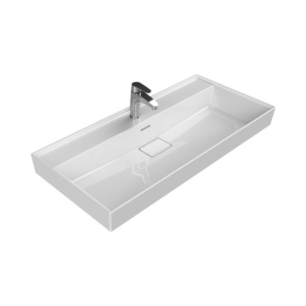 TMP TRIO lábon álló fürdőszobabútor CeraStyle SHARP - 37500 mosdóval - 100 x 48 cm - Image 5