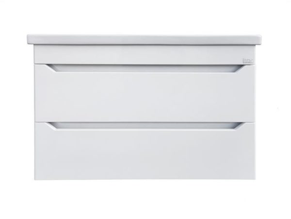 TMP SHARP 100 fehér fali fürdőszobabútor Sanovit SOFT - 13100 porcelán mosdóval - 101 x 45,5cm - 400867 - Image 3