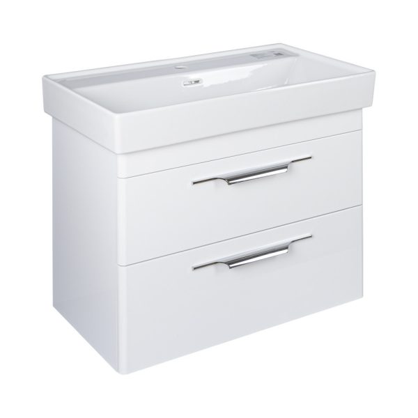 TMP LUX 60 fali fürdőszobabútor - CeraStyle SHARP 37100 mosdóval - 60 x 48 cm - Image 2