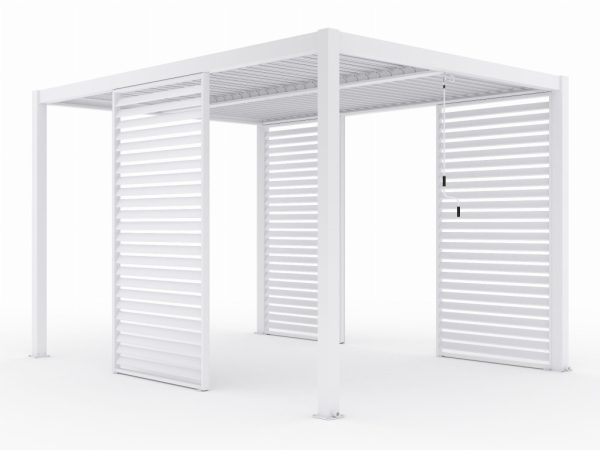 LUXE Lamellás oldalpanel (R) 123x218cm 4 m-ig fehér - 5902659145109 - Image 3
