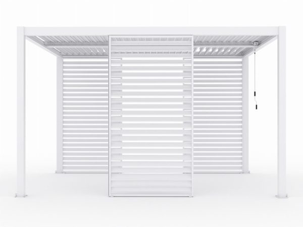 LUXE Lamellás oldalpanel (R) 123x218cm 4 m-ig fehér - 5902659145109 - Image 4
