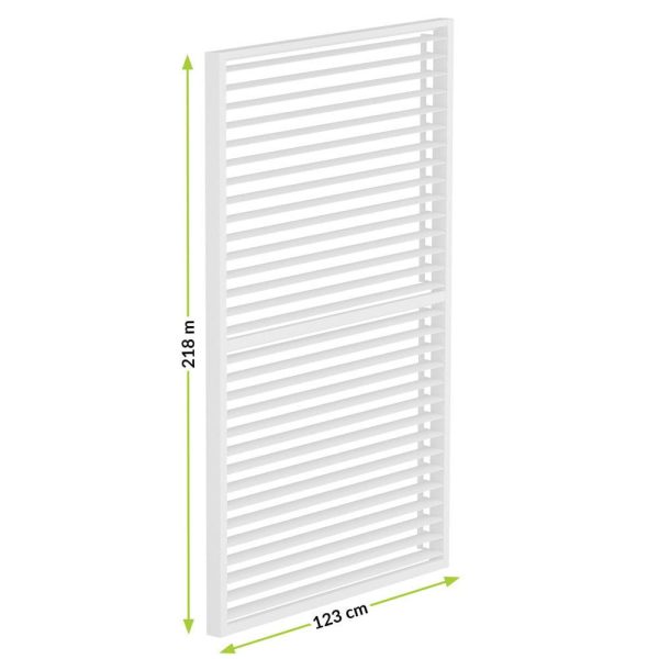 LUXE Lamellás oldalpanel (R) 123x218cm 4 m-ig fehér - 5902659145109 - Image 5