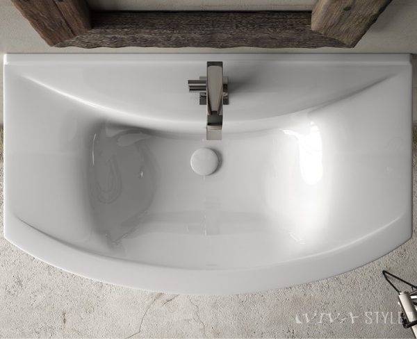 Sanovit ZENON - porcelán mosdókagyló - 55 x 44 cm - 6055-KL - Image 4
