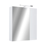 PIRAMIDA AKVA Tükrös fürdőszobai szekrény - 2 ajtós kivitel - LED világítással - 60 x 69 x 13 cm - Image 2