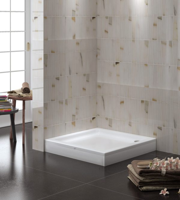 Vela Banyo SARA szaniter akril zuhanytálca - SZÖGLETES - 80 x 80 x 17 cm - 84S8100 - Image 2