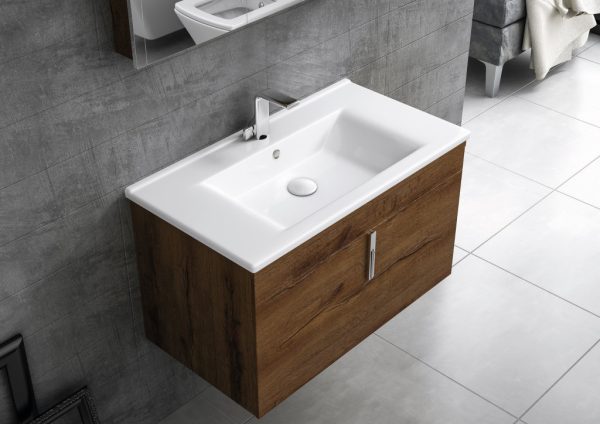 Sanovit ATRIA - porcelán mosdókagyló - 100 x 45,5 cm - 9100-KL - Image 3