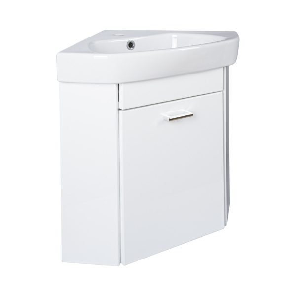 Viva STYLE Arda sarokszekrény CeraStyle Arda porcelán sarokmosdóval 46 x 46 cm - JOBBOS - ARB1900J - Image 2