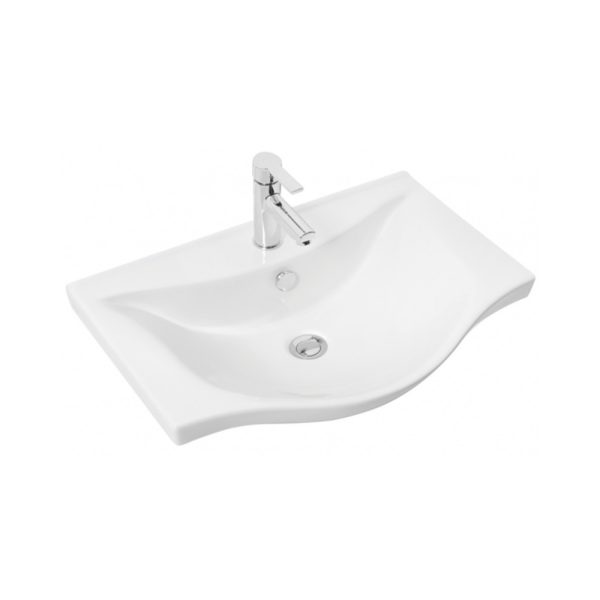 Viva STYLE Bianka 65 lábon álló fürdőszobabútor 3 fiókos Sanovit ALBATROS10065 mosdóval 64,5x46,5cm - DD650-3F - Image 3