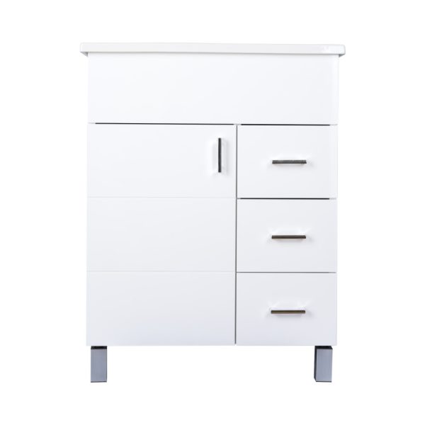 Viva STYLE Karina 85 lábon álló fürdőszobabútor 3 fiókos Sanovit ATRIA 9085 mosdóval 85 x 45,5 cm - DD810-3F - Image 3
