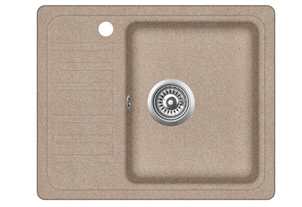 Evido Home 45S compact csepptálcás gránit mosogató 575 x 460 x 190 mm avena - 105731