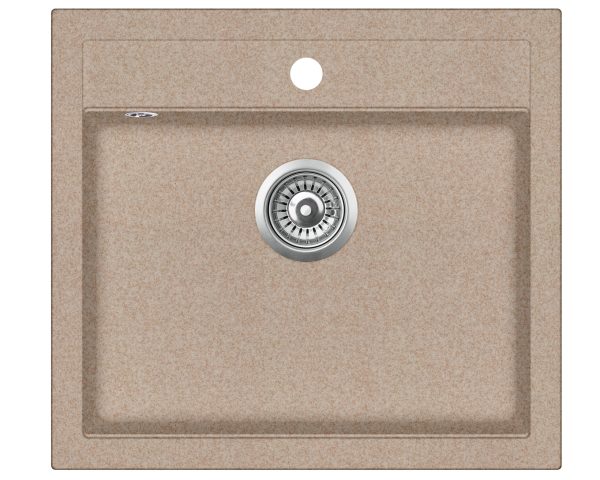 Evido Quadro 6 egymedencés gránit mosogató 562 x 510 x 200 mm avena - 105723