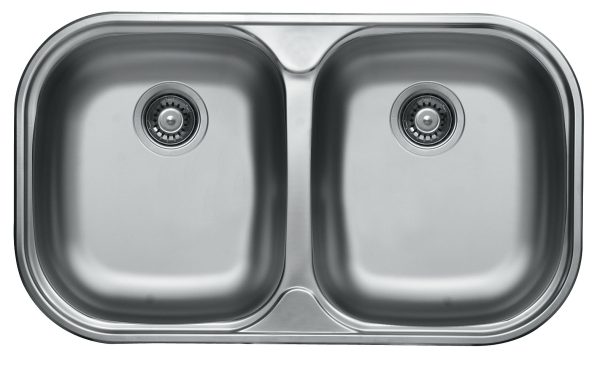 Livinox BIANCA EX-193K kétmedencés, fényezett, rozsdamentes mosogató 830 x 480 x 170 mm