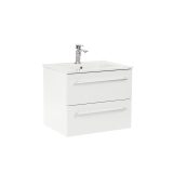 Vario Clam 60 alsó szekrény mosdóval fehér-fehér színben - Vario028