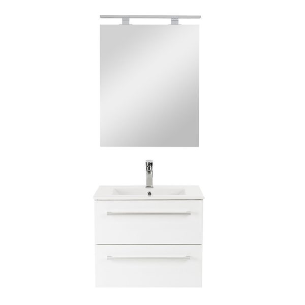 Vario Clam 60 komplett fürdőszoba bútor fehér-fehér színben - Vario028-k - Image 4