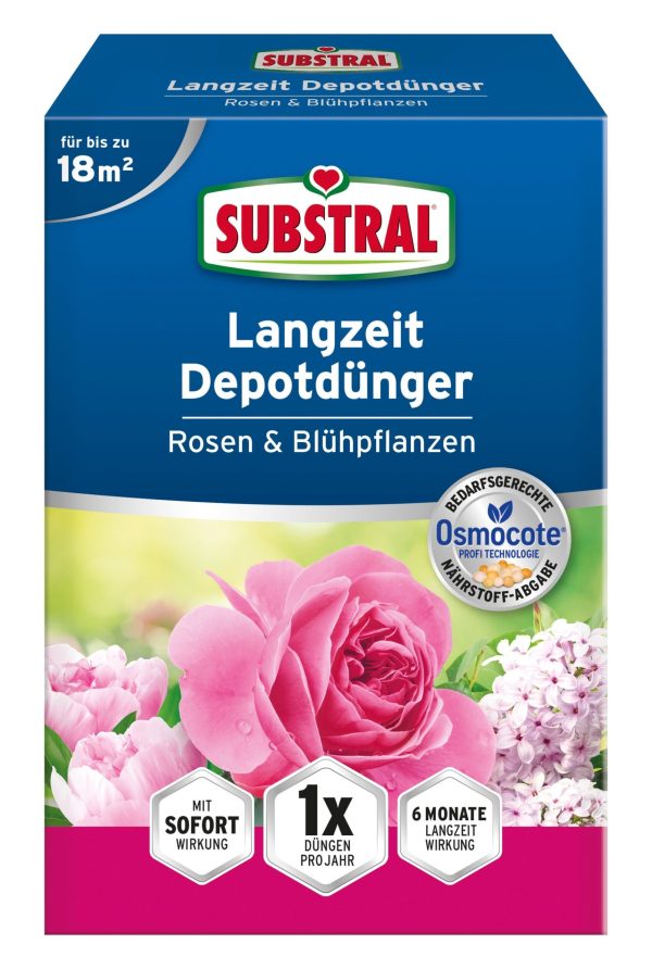 Substral Osmocote Hosszú hatástartamú trágya rózsákhoz-és virágzó növ.-hez 0,8kg - 732231