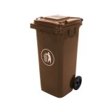 Hulladéktároló 120L barna - 5902659141279