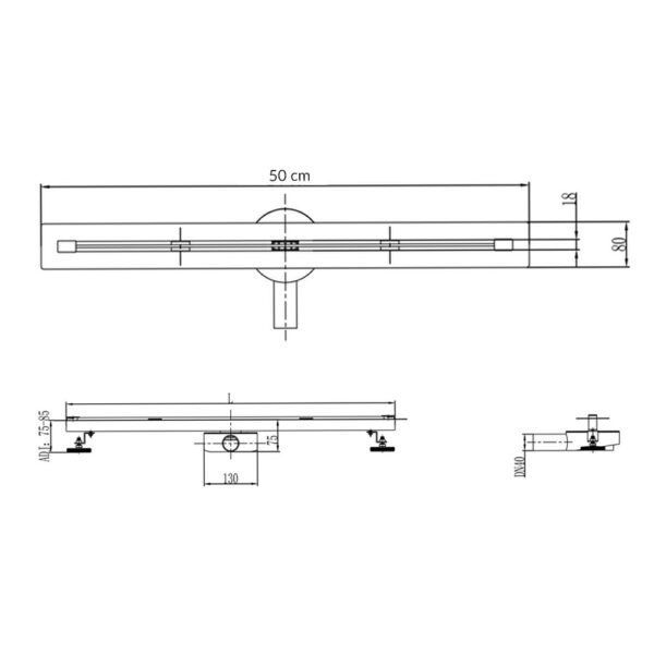 Slim zuhanyfolyóka - L01-50 - Image 6