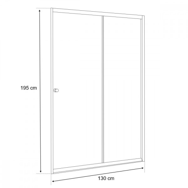 Elte 130x195 cm duplagörgős zuhanyajtó - LE130 - Image 10