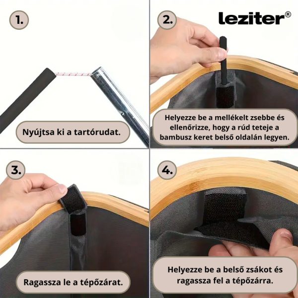 Szelektív palackgyűjtő két rekeszes 140l fekete - Image 10