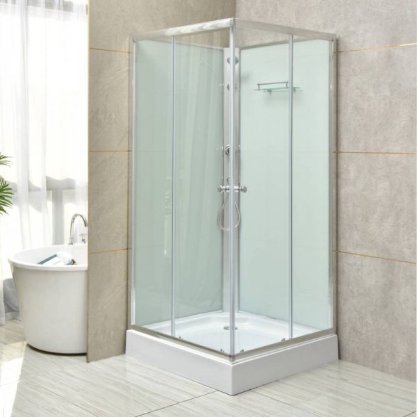 Polo White II 90x90 cm szögletes fehér hátfalas zuhanykabin zuhanytálcával - POLOWII-90 - Image 7