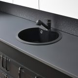 Carol ZS-7017-Black fekete kihúzhatófejes konyhai álló mosogató csaptelep - Image 2