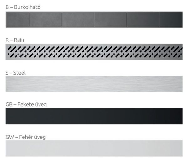 Radaway folyóka test Slim 95cm + gallér + szifon + burkolható rács 5L095S+5R095SB - Image 3