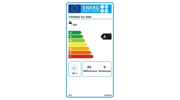 Thermex TON 3000 rozsdamentes átfolyós elektromos vízmelegítő és csaptelep (3 kW) - Image 4